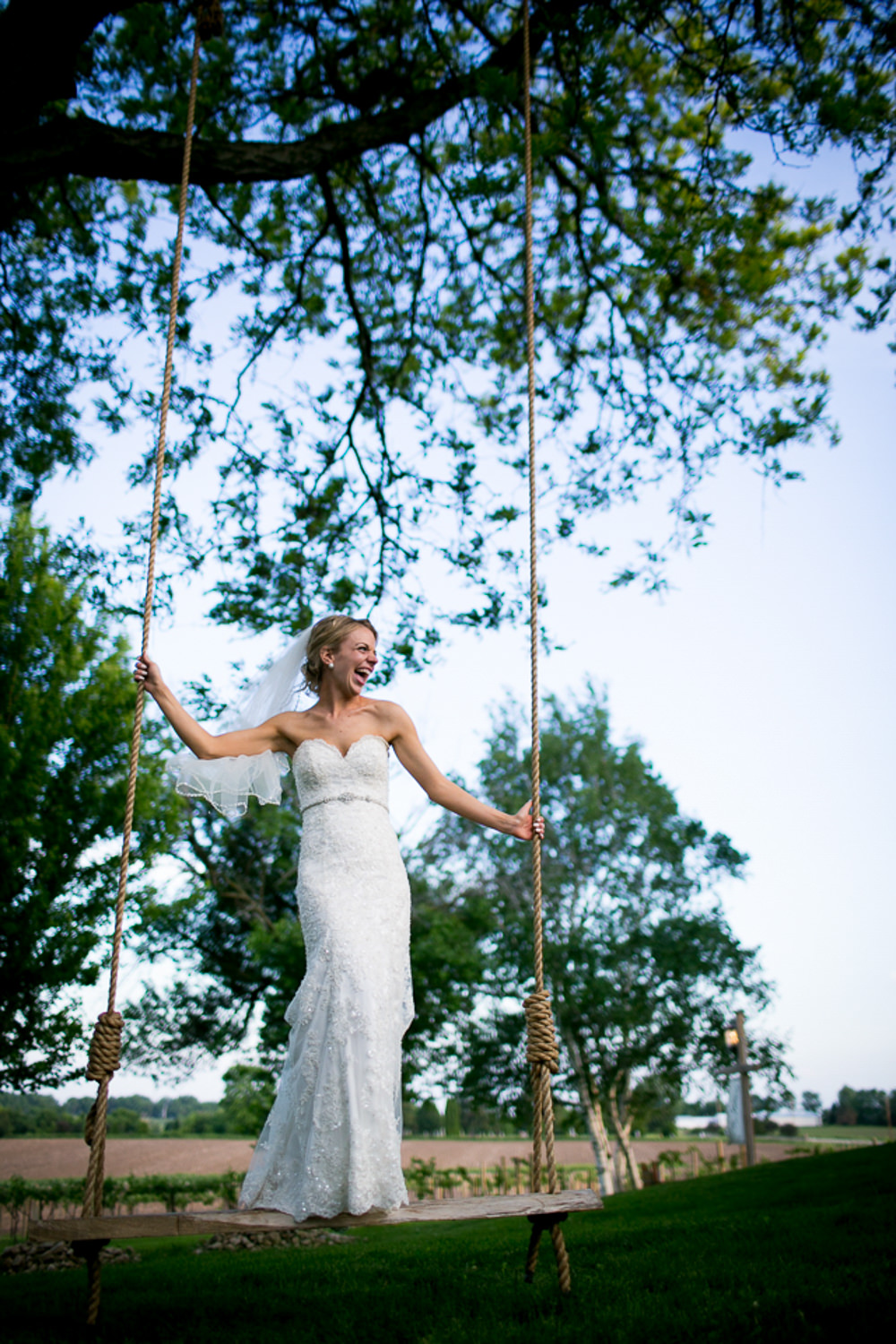 over the vine fun bride best madison wisconsin wedding photographers artistic natural real
