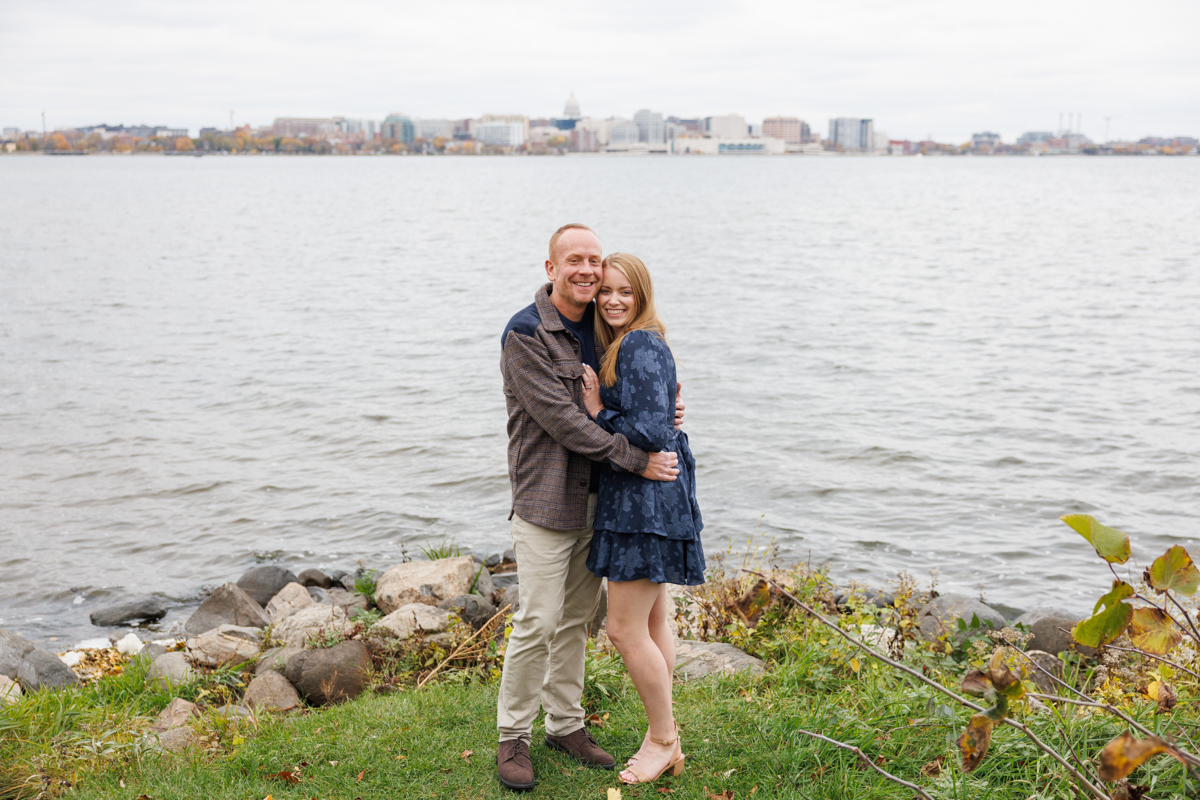 madison wi engagement photography outside candid natural